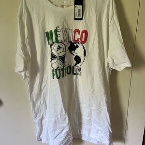 White México Fútbol Graphic T-Shirt mens 2x new with tags